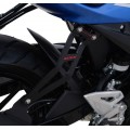 R&G Racing,Exhaust Hanger (Black) with Blue Logo and LHS Footrest Blanking Plate for Suzuki GSX-R125 / GSX-S125 ' 17-'21 R&G Racing,Exhaust Hanger (Black) with Blue Logo and LHS Footrest Blanking Plate for Suzuki GSX-R125 / GSX-S125 ' 17-'21